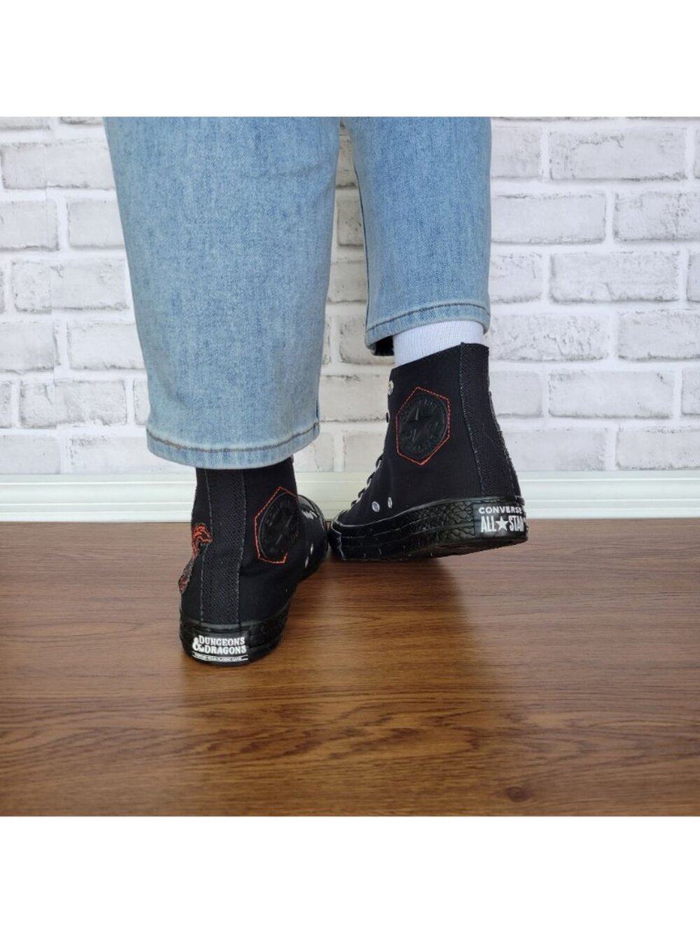 Converse x Dungeons & Dragons Chuck Taylor 8 Womens Shoes Black Sneakers A09886C - Picture 5 of 12